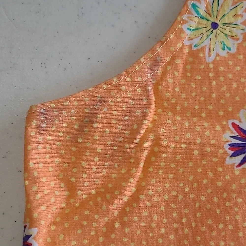 💥3for$12💥 On White women's swimsuit cover-up with Flip-Flop Print size Medium
